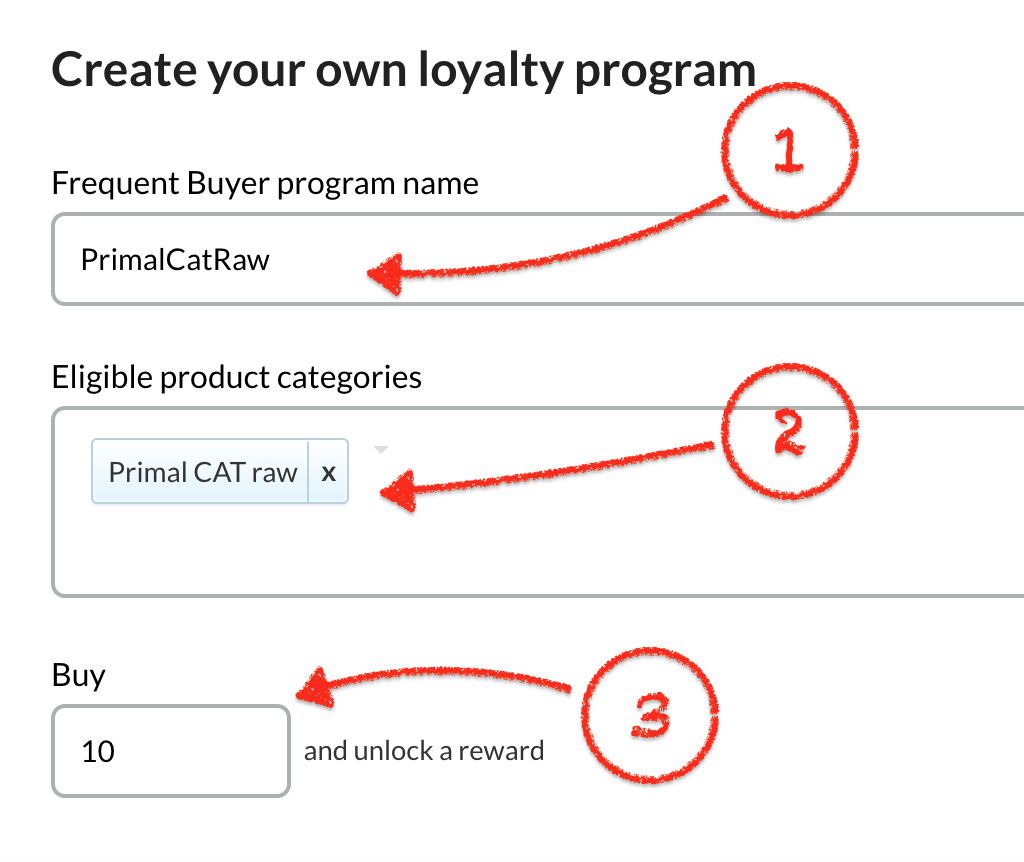 how do i setup a frequent buyer program thirdshelf